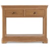 Heritage Colmar Natural Oak 2 Drawer Console Table