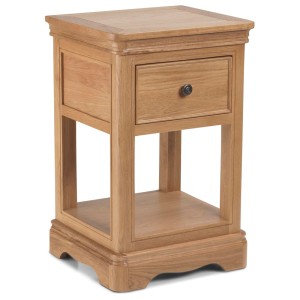 Heritage Colmar Natural Oak Lamp Table With Drawer Heritage Colmar Natural Oak Lamp Table With Drawer