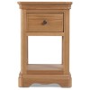 Heritage Colmar Natural Oak Lamp Table With Drawer