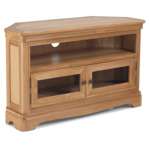 Heritage Colmar Natural Oak 2 Door Corner TV Unit