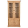 Heritage Colmar Natural Oak 4 Door Glass Display Cabinet