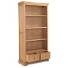 Heritage Colmar Natural Oak 2 Drawer Large Bookcase