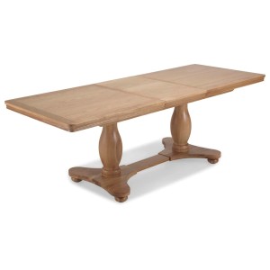 Heritage Colmar Natural Oak 6-8 Seat Pedestal Extending Dining Table