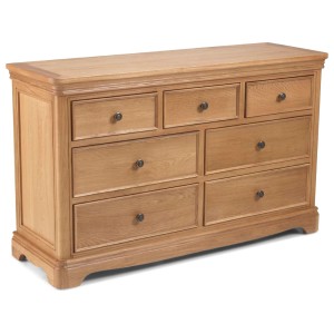 Heritage Colmar Natural Oak 3 Over 4 Chest Of Drawers Heritage Colmar Natural Oak 3 Over 4 Chest Of Drawers
