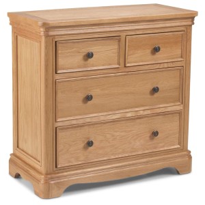 Heritage Colmar Natural Oak 2 Over 2 Chest Of Drawers Heritage Colmar Natural Oak 2 Over 2 Chest Of Drawers