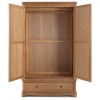 Heritage Colmar Natural Oak 2 Door Double Wardrobe With Drawer