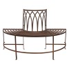 Regency Design Alberoni Outdoor Distressed Brown Metal Tree Bench