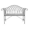 Regency Design Duchess Distressed Grey Metal Garden Bench