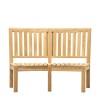 Regency Design Champillet Natural Teak Tall Back Garden Bench