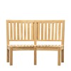 Regency Design Champillet Natural Teak Tall Back Garden Bench