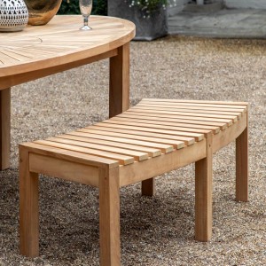 Regency Design Champillet Natural Teak Short Garden Bench Regency Design Champillet Natural Teak Short Garden Bench