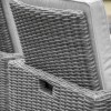 Regency Design Rondin Grey 8 Seater Rattan Cube Dining Set