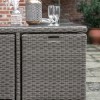 Regency Design Rondin Natural 8 Seater Rattan Cube Dining Set