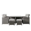 Regency Design Rondin Grey 10 Seater Rattan Cube Dining Set