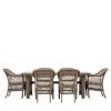 Regency Design Cagliari Natural 6 Seater Rattan Rectangular Dining Set