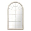 Regency Design Orlanda Distressed White Metal Outdoor Window Wall Mirror