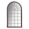 Regency Design Orlanda Distressed Brown Metal Outdoor Window Wall Mirror