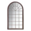 Regency Design Orlanda Distressed Brown Metal Outdoor Window Wall Mirror