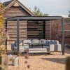 Regency Design Messina Black Aluminium Rectangular Pergola with Drainage System