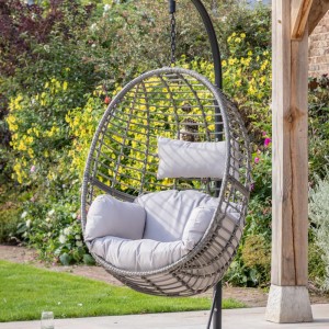 Regency Design Adanero Natural Rattan Single Hanging Egg Chair Regency Design Adanero Natural Rattan Single Hanging Egg Chair