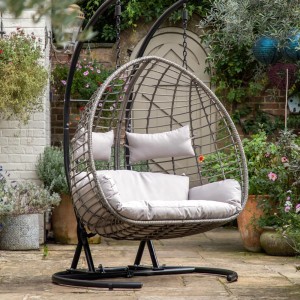 Regency Design Adanero Natural Rattan Double Hanging Egg Chair