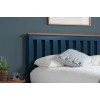 Birlea Furniture Phoenix Blue Painted 4ft Small Double Ottoman Bed