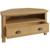 Buxton Rustic Oak Furniture Corner TV Unit