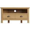 Buxton Rustic Oak Furniture Corner TV Unit