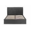 Julian Bowen Furniture Sanderson Grey Velvet 4ft6 Double Ottoman Bed