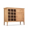 Heritage Wardley Natural Oak Wine Rack Sideboard