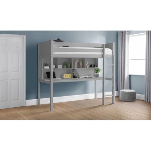 Julian Bowen Painted Furniture Titan Dove Grey Single 3ft Highsleeper Bed Julian Bowen Painted Furniture Titan Dove Grey Single 3ft Highsleeper Bed