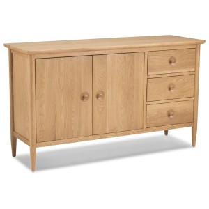 Heritage Skien Natural Oak Large 2 Door Sideboard
