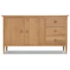 Heritage Skien Natural Oak Large 2 Door Sideboard