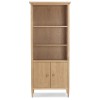 Heritage Skien Natural Oak Large 2 Door Bookcase