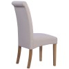 Divine Furniture Dortmund Oak Westbury Beige Rollback Dining Chair