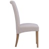 Divine Furniture Dortmund Oak Westbury Beige Rollback Dining Chair