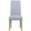 Divine Furniture Dortmund Oak Westbury Light Grey Rollback Dining Chair