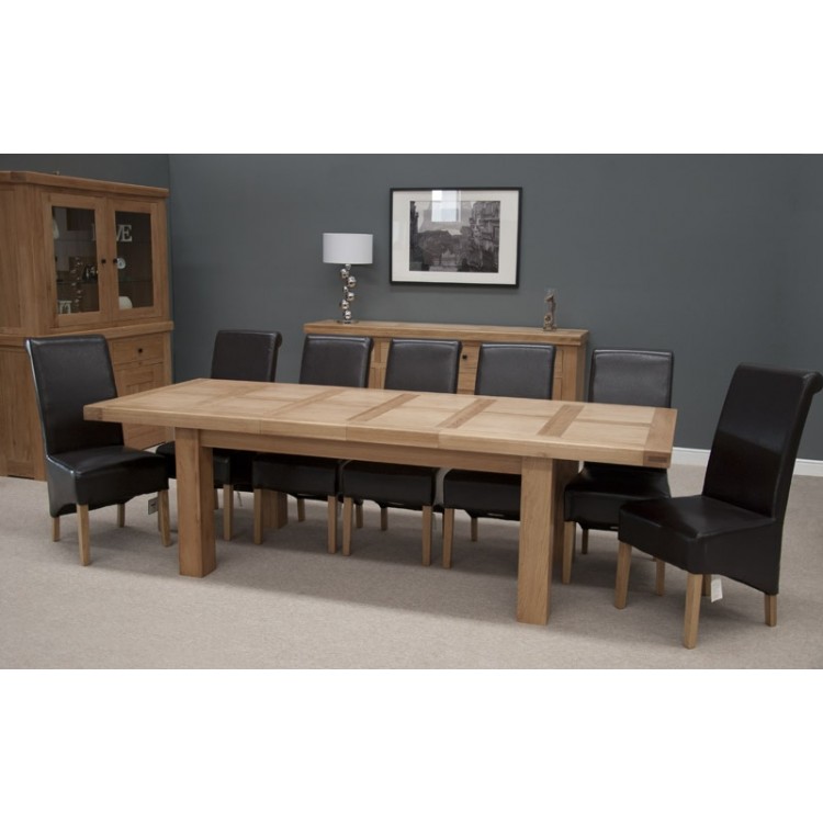 Bordeaux Solid Oak Furniture 4 Door 4 Drawer Sideboard  RG94DSB TBLTPE260X100