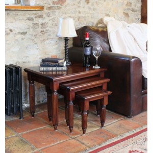La Roque Mahogany Furniture Nest of Coffee Tables La Roque Mahogany Furniture Nest of Coffee Tables IMR08B