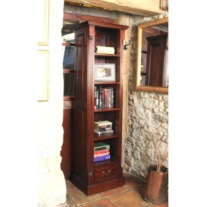 La Roque Mahogany Furniture Narrow Alcove Bookcase La Roque Mahogany Furniture Narrow Alcove Bookcase IMR01C