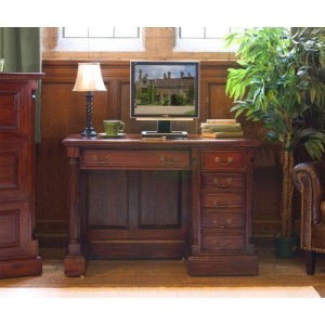 La Roque Mahogany Furniture Single Pedestal Computer Desk La Roque Mahogany Furniture Single Pedestal Computer Desk IMR06B