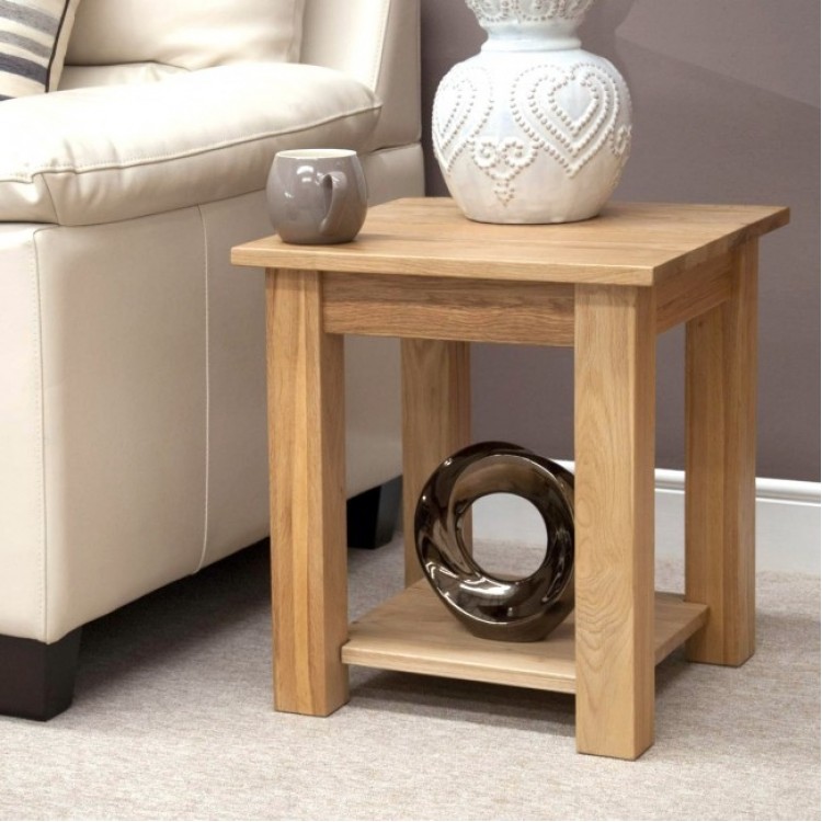 Opus Solid Oak Furniture Lamp Table