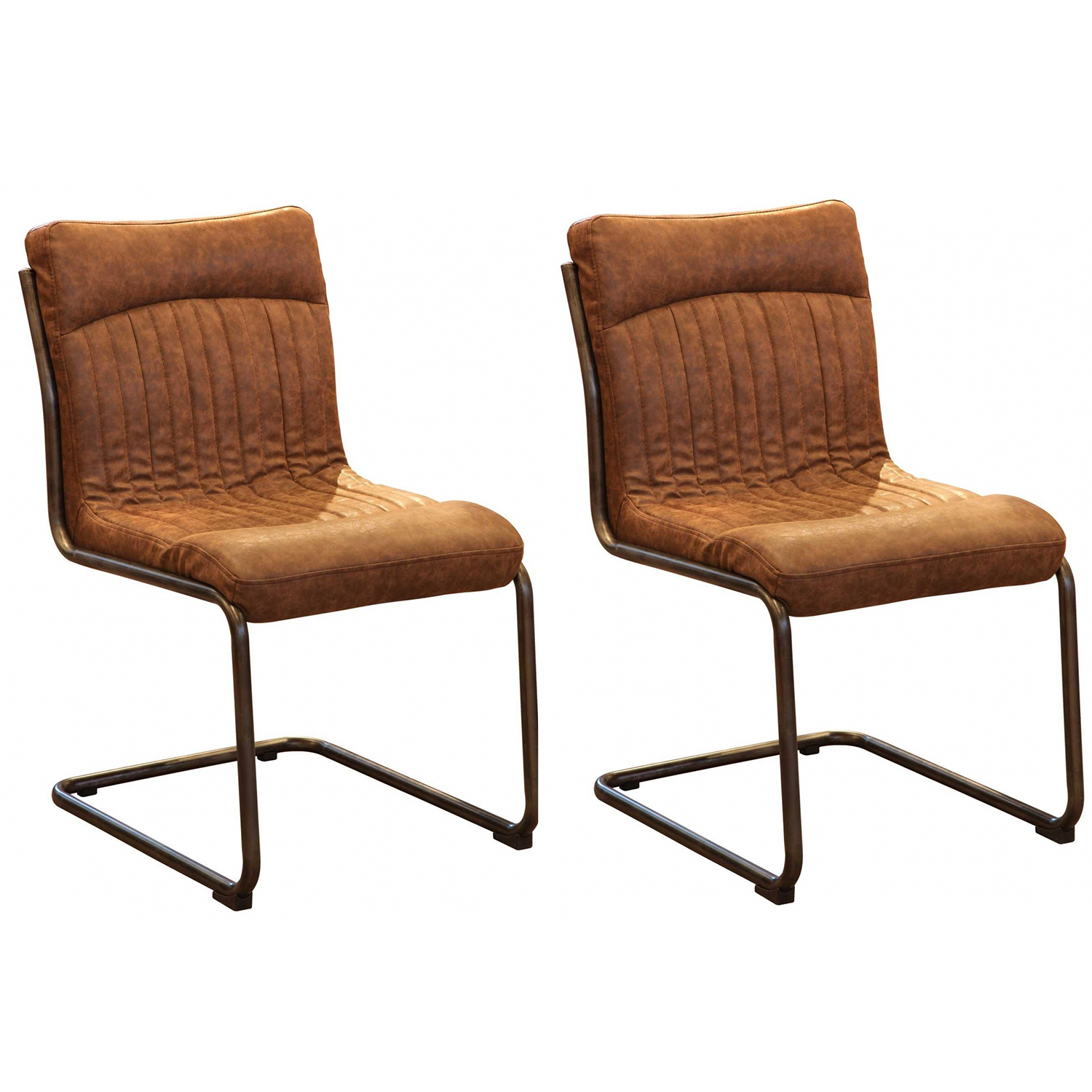 Additions Oak Furniture Hipster Retro, Retro Leather Dining Chairs
