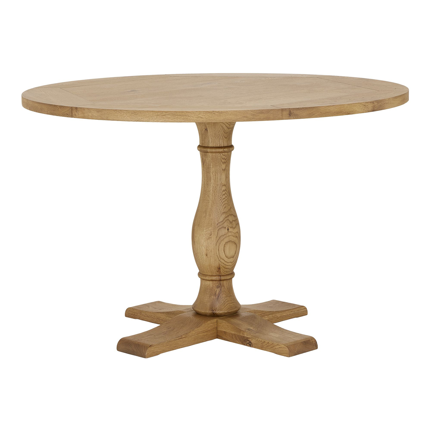 Bentley Designs Westbury Rustic Oak Circular Dining Table Oak Furniture House