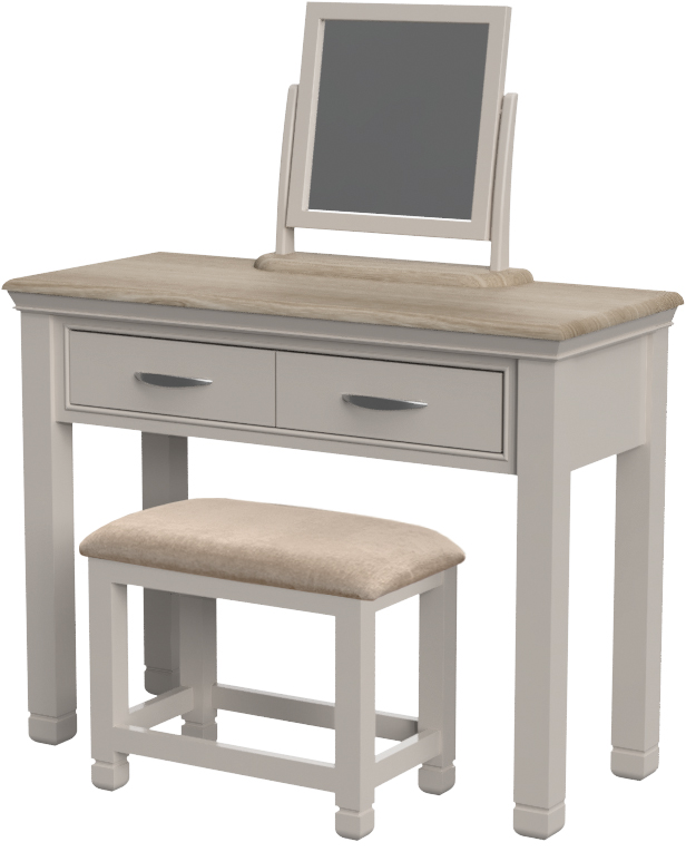 grey wood dressing table