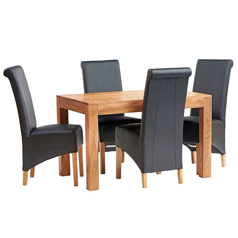 Toko Light Mango Furniture Small 4ft Dining Room Table